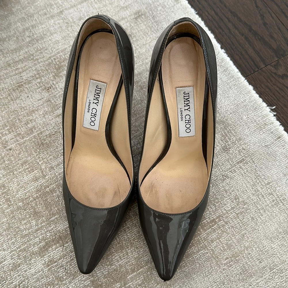 Jimmy Choo Grey Patent Shoes